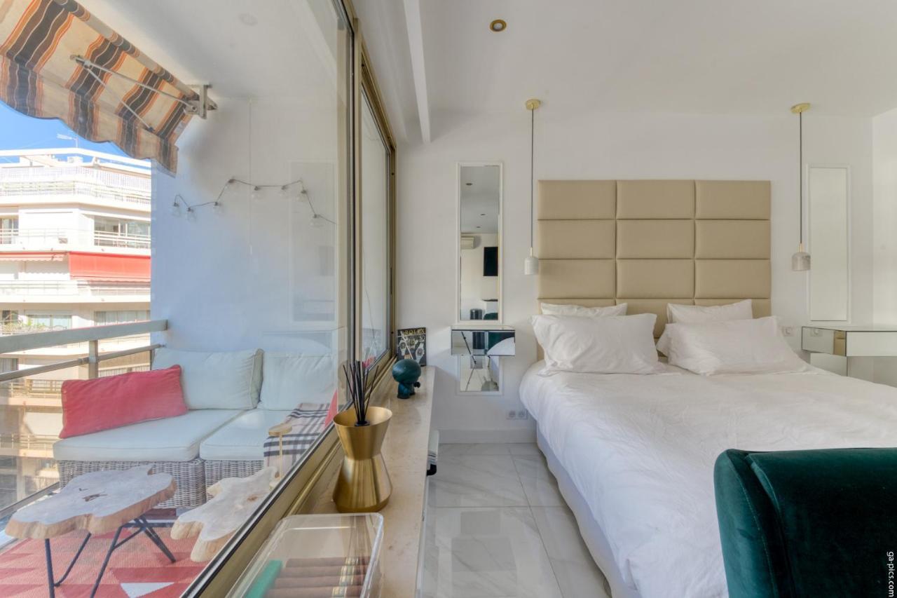 Luxury Maubourg - Vue Mer - Croisette 50M Plage - Clim - Terrasse Cannes Luaran gambar