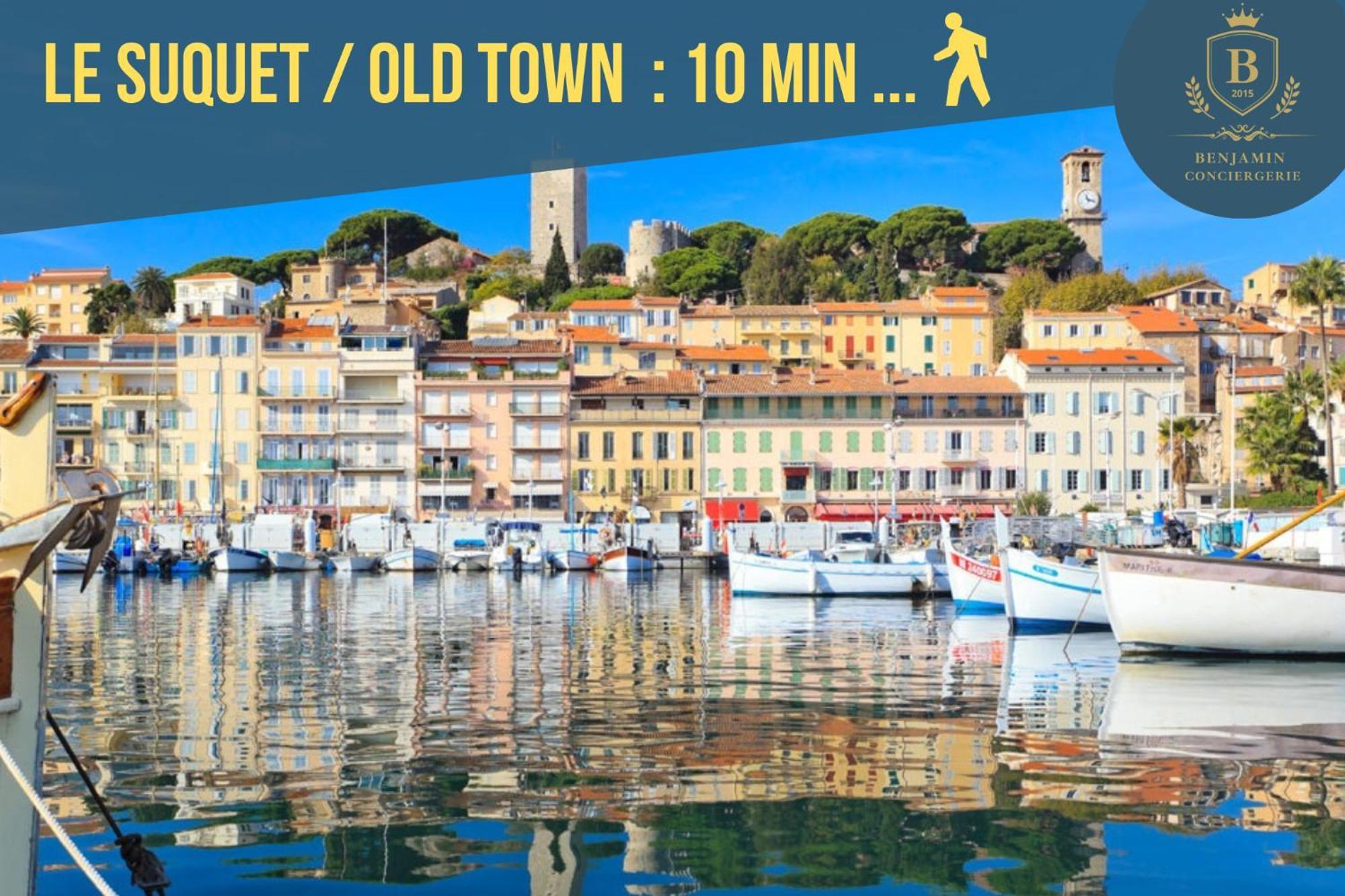 Luxury Maubourg - Vue Mer - Croisette 50M Plage - Clim - Terrasse Cannes Luaran gambar